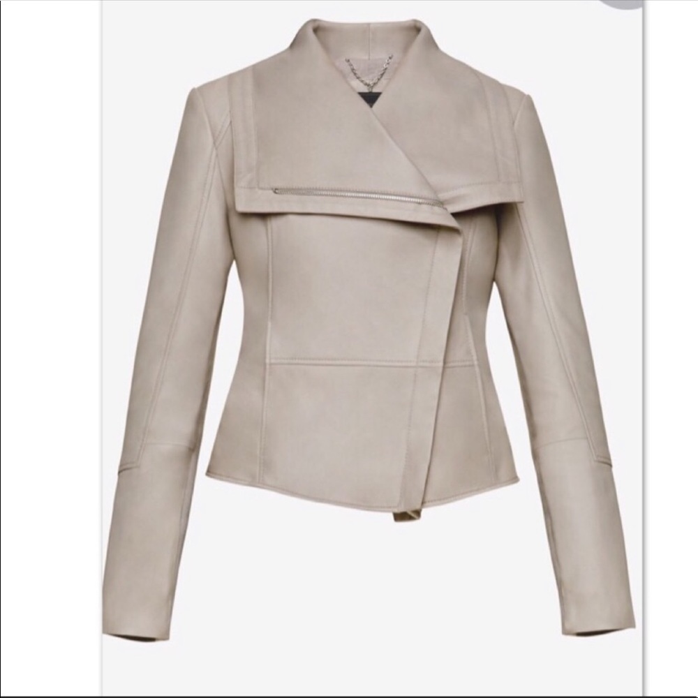 BCBGMAXAZRIA Sei Leather Moto Jacket Size XS.
